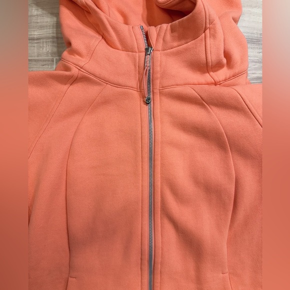 Lululemon Vibrant Coral Full Zip Scuba with Pockets - Picture 3 of 8